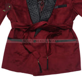 Men’s Evening Blazers With Burgundy Velvet Jackets Smoking